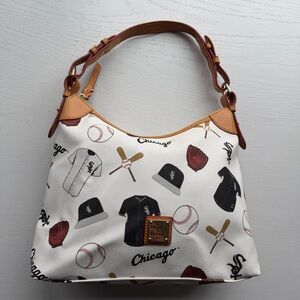 Dooney & Bourke MLB White Sox Game Day Hobo Bag/Purse 9”x5”x13”